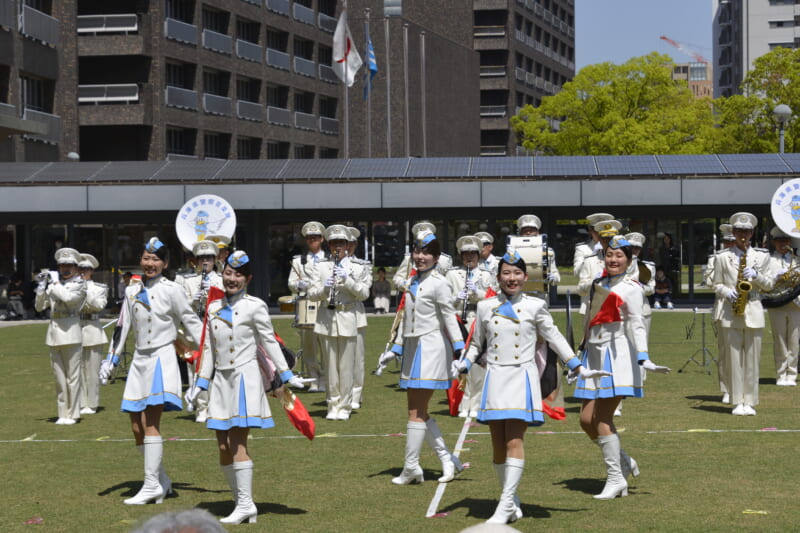 兵庫県警察音楽隊カラーガード隊 画像